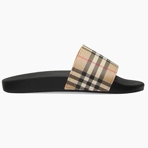 Burberry Furley Check Slide Sandals